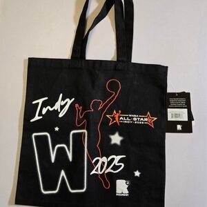 Indy 2025 Black Graphic Tote Bag